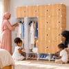 Armoire 4 battant plastique avec range chaussures