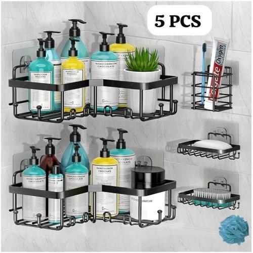 Étagère Douche Murale Adhésive 5 pièces – Image 9