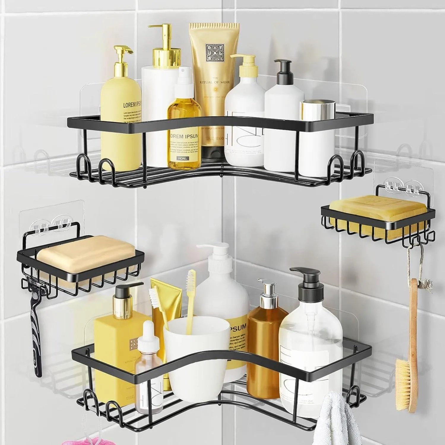 Étagère Douche Murale Adhésive 5 pièces – Image 11