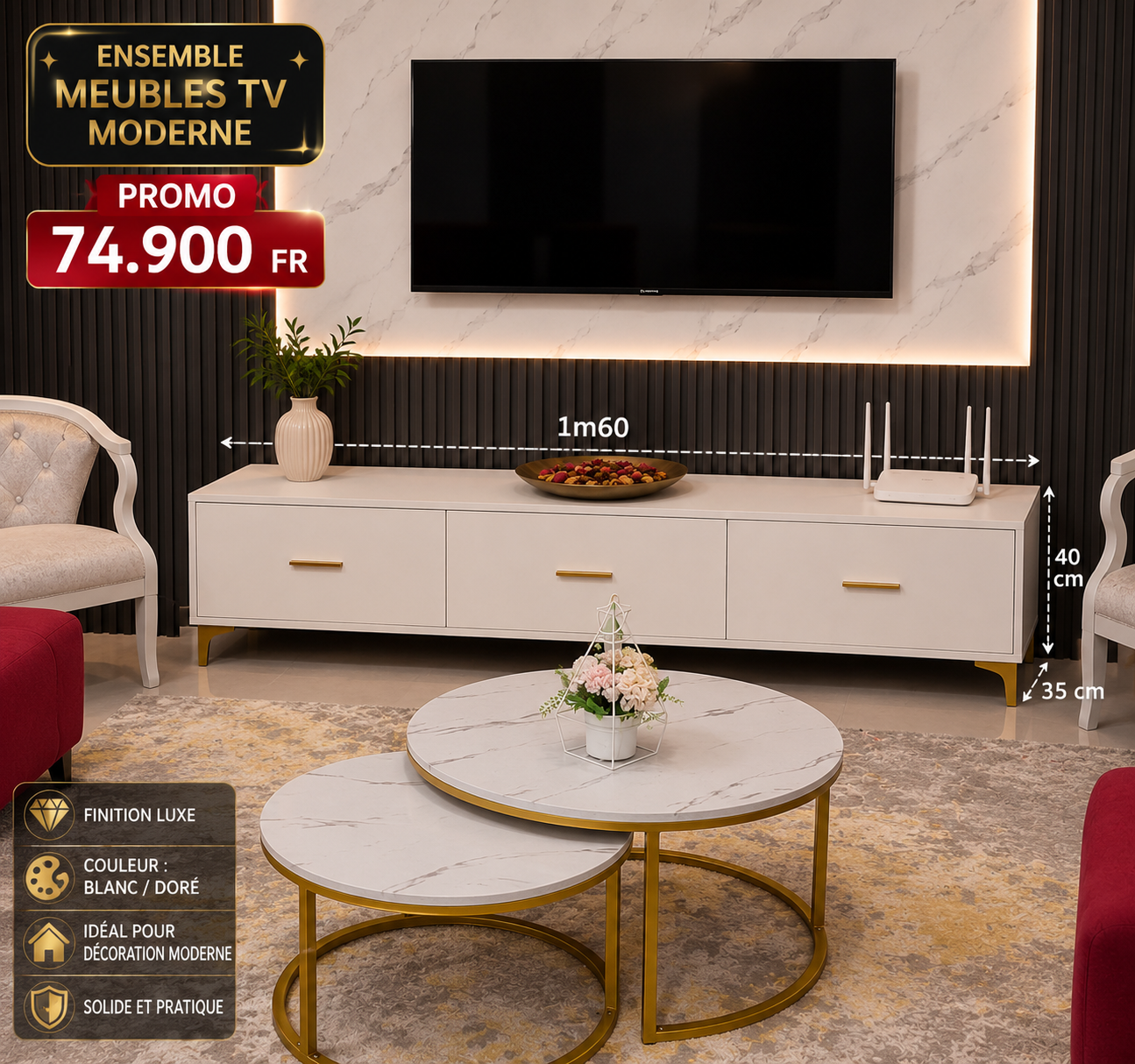 Ensemble meubles tv