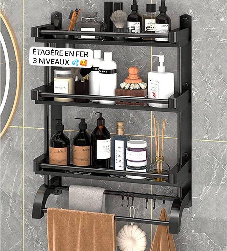 Étagère salle de bain inoxydable 3 niveaux – Image 7