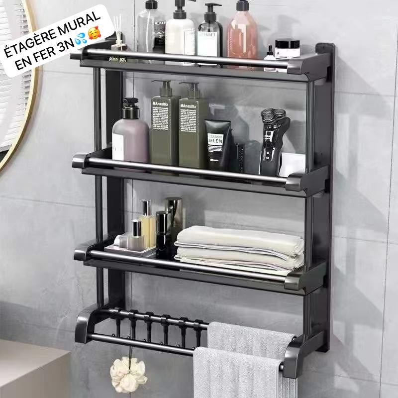 Étagère salle de bain inoxydable 3 niveaux – Image 2