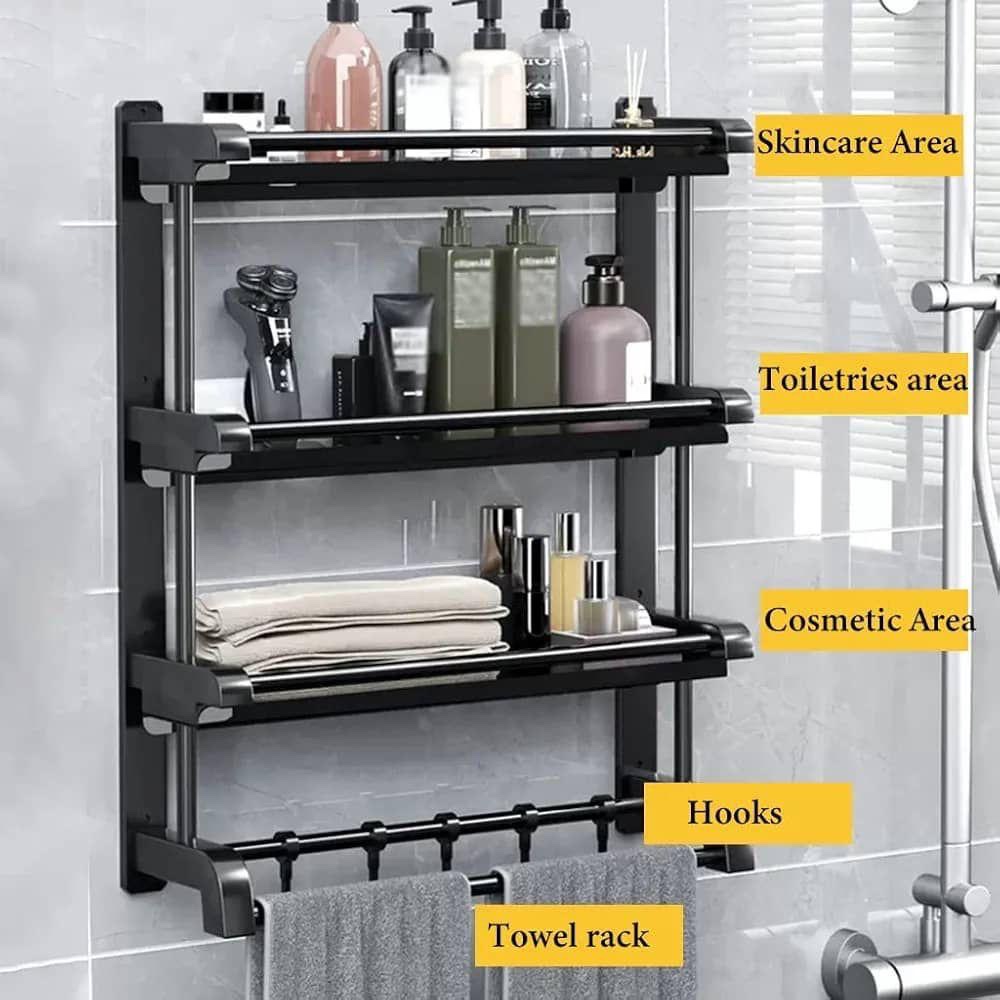 Étagère salle de bain inoxydable 3 niveaux – Image 5