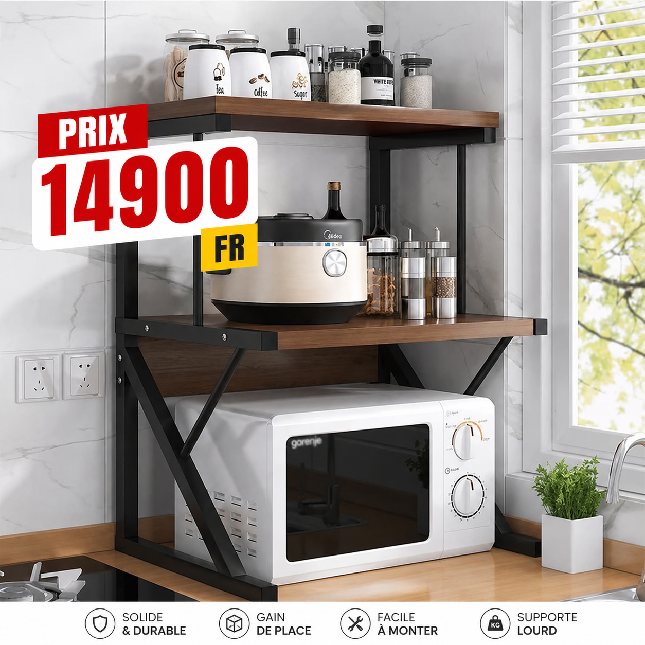 🏠✨ Étagère Support Micro-ondes Multifonction ✨🏠 – Image 14