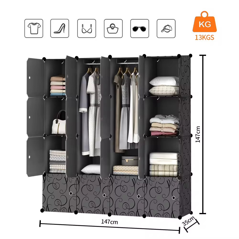 Armoire 4 battant plastique – Image 3