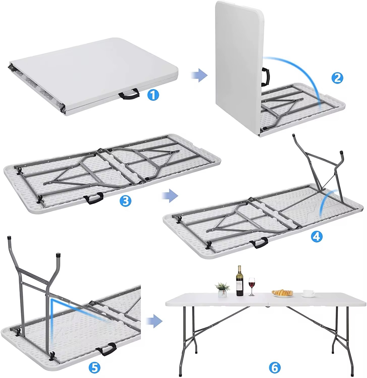 TABLE PLIABLE 2,40M ULTRA SOLIDE – Image 8