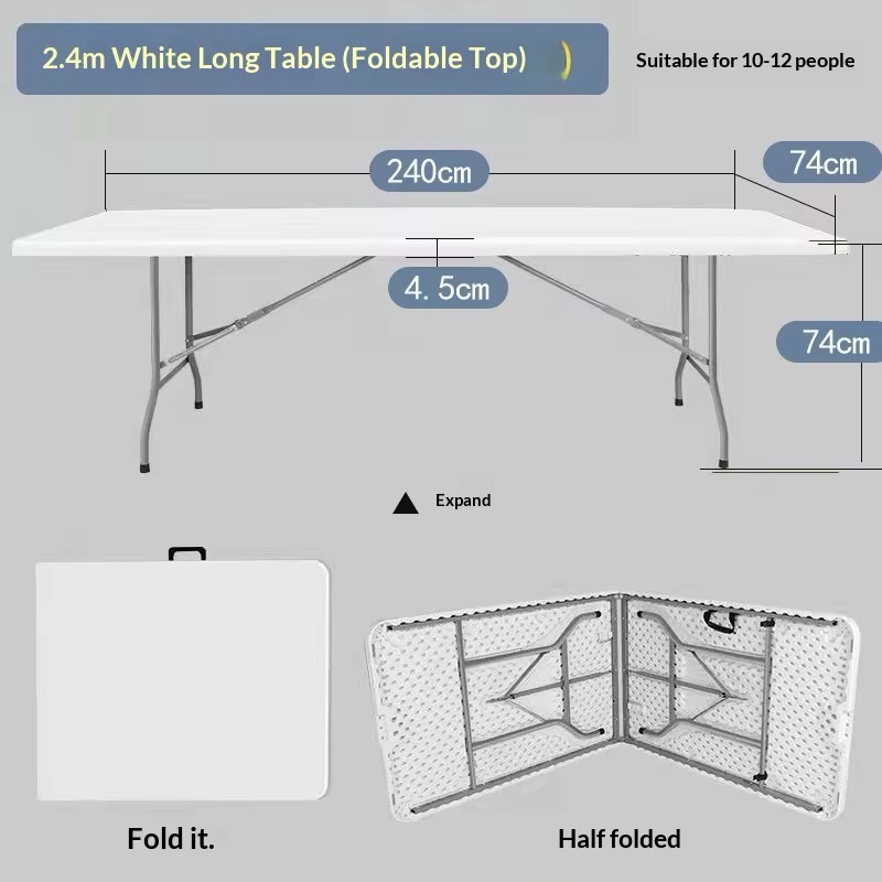 TABLE PLIABLE 2,40M ULTRA SOLIDE – Image 11