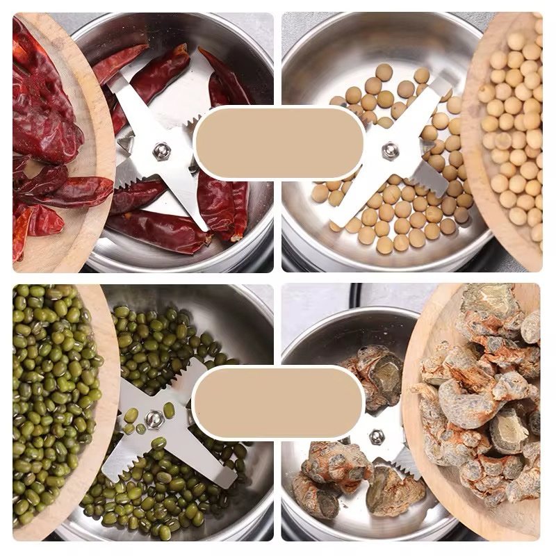 Moulin à Grain Électrique Multifonctionnel | Acier Inoxydable et Verre Trempé – Image 12