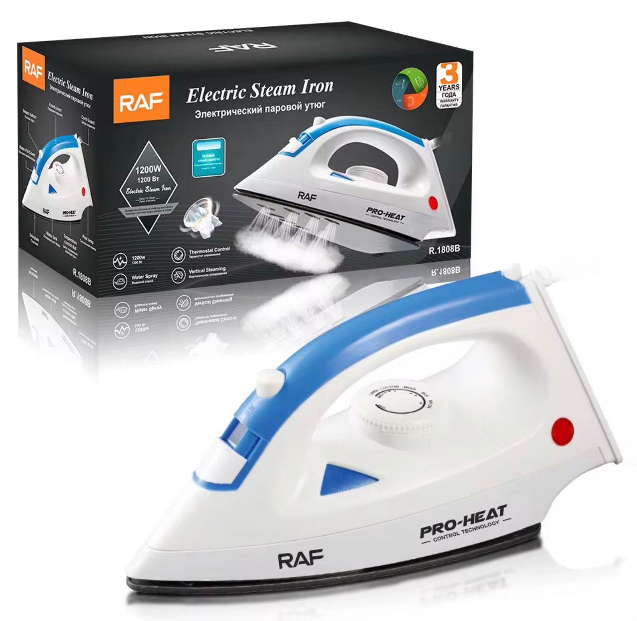 Fer à repasser vapeur RAF R.1808B – 1200W