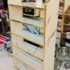 Étagère de rangement 6 niveaux – Design marbre blanc & doré ✨ et noir doré