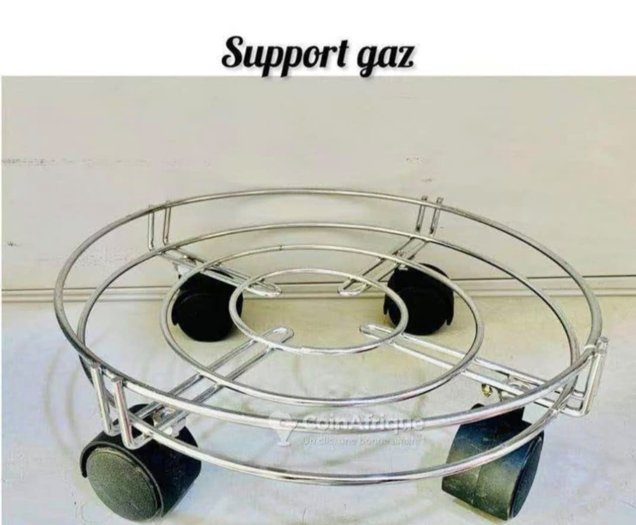 🔥 Support à gaz avec roulettes – Image 3