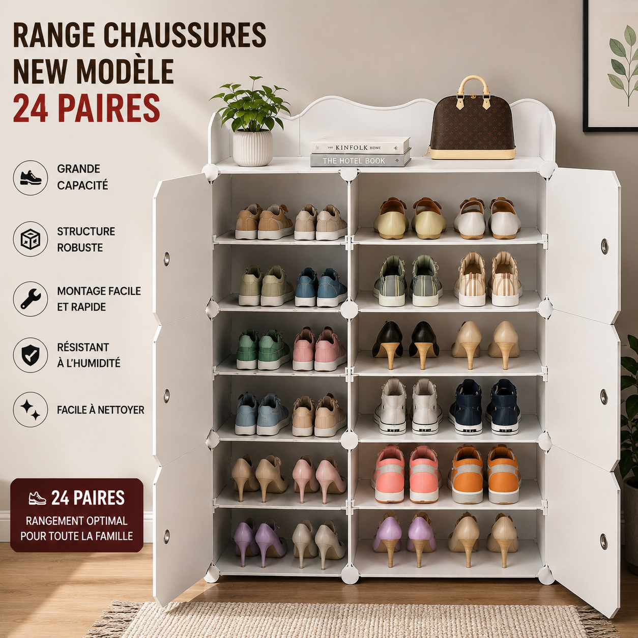 👟 Range-chaussures 24 paires – Image 3