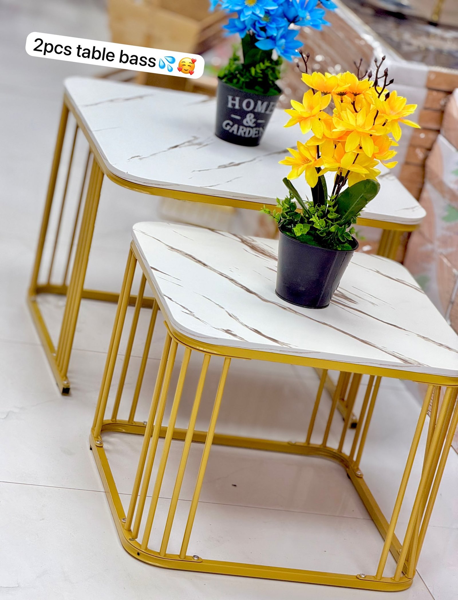 🪑 Lot de 2 tables basses gigognes – Design moderne