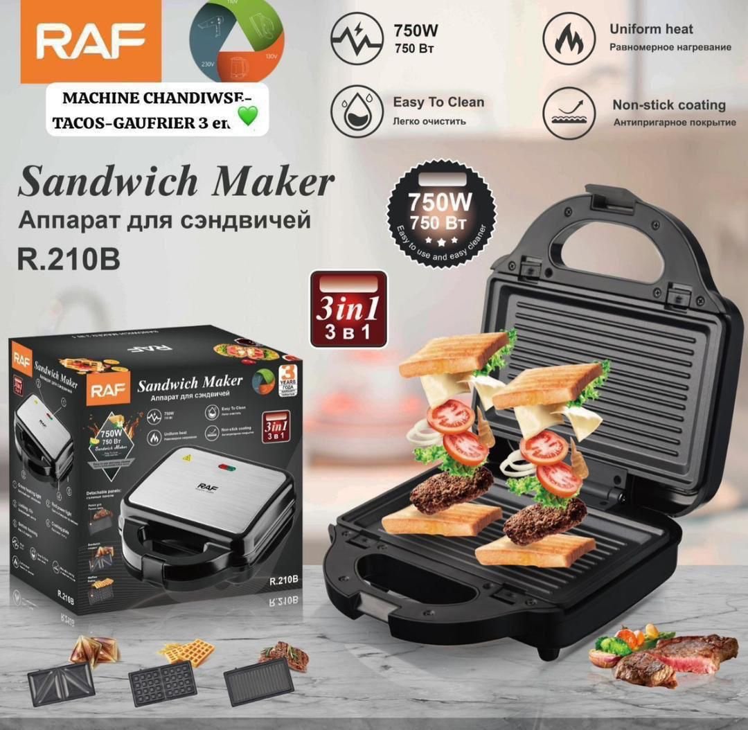 🍳 Gaufrier électrique multifonction RAE – Image 6
