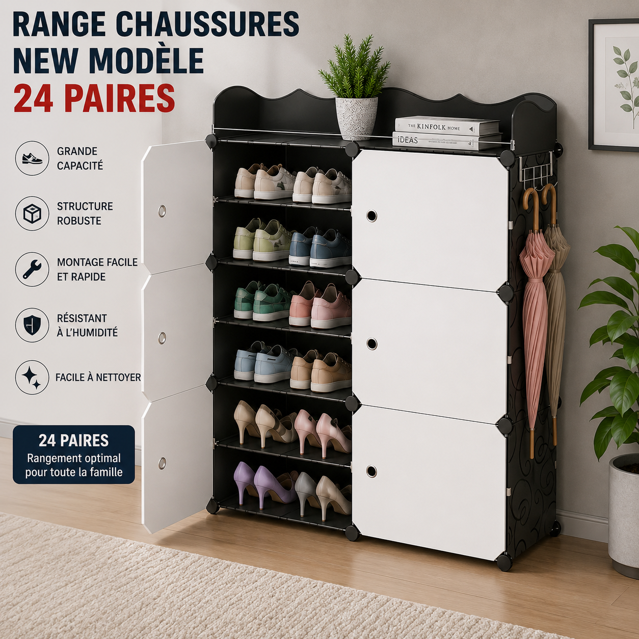 👟 Range-chaussures 24 paires – Image 4