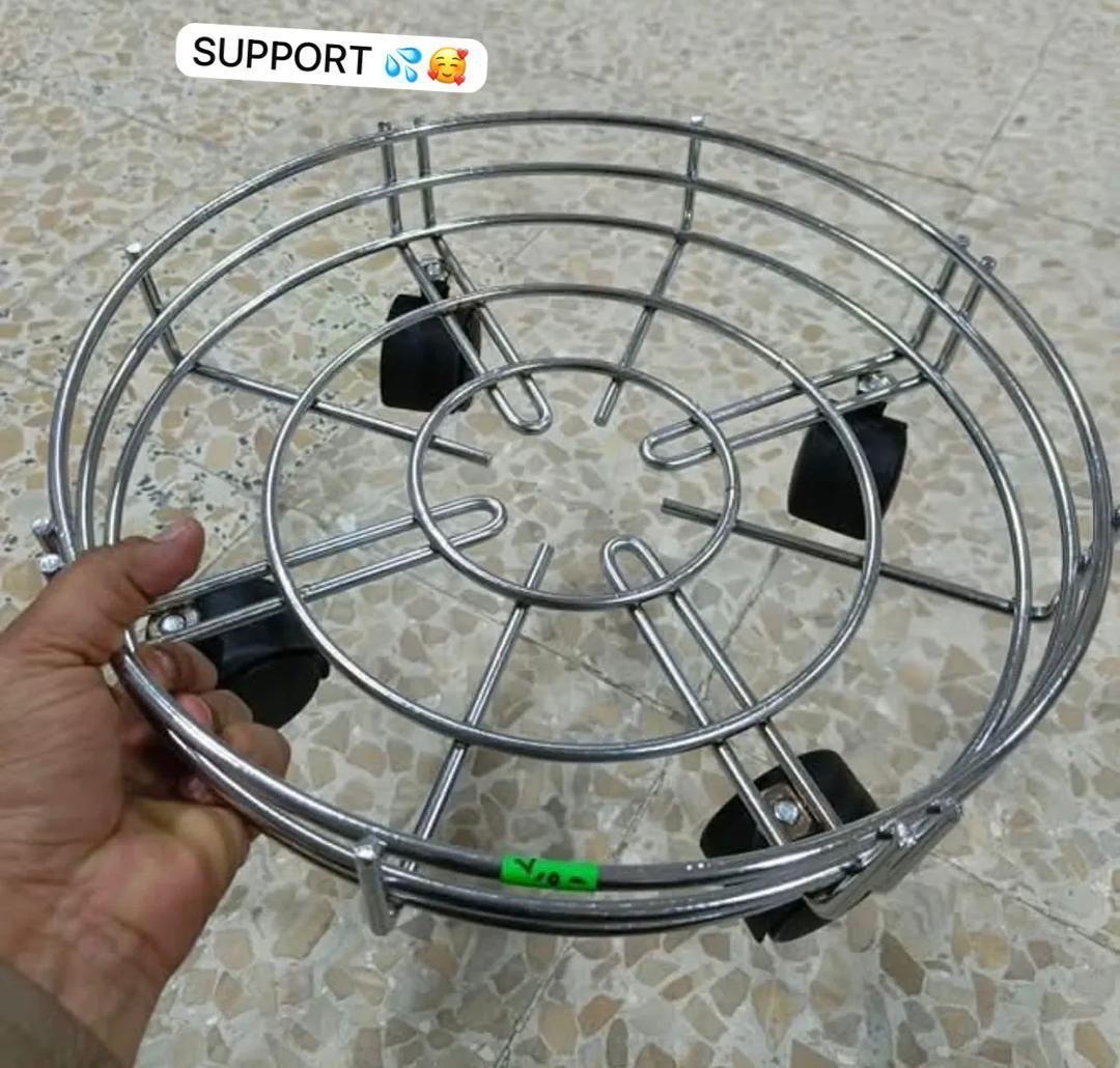 🔥 Support à gaz avec roulettes