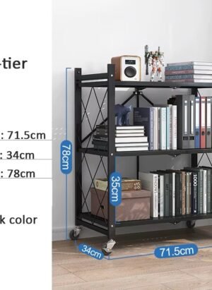 ✨ ÉTAGÈRE DE RANGEMENT CUISINE – 3 NIVEAUX PLIABLE