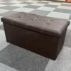 🖤 Pouf coffre de rangement 2 places 

✨ Pouf coffre multifonction élégant et pratique