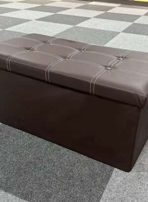 🖤 Pouf coffre de rangement 2 places 

✨ Pouf coffre multifonction élégant et pratique