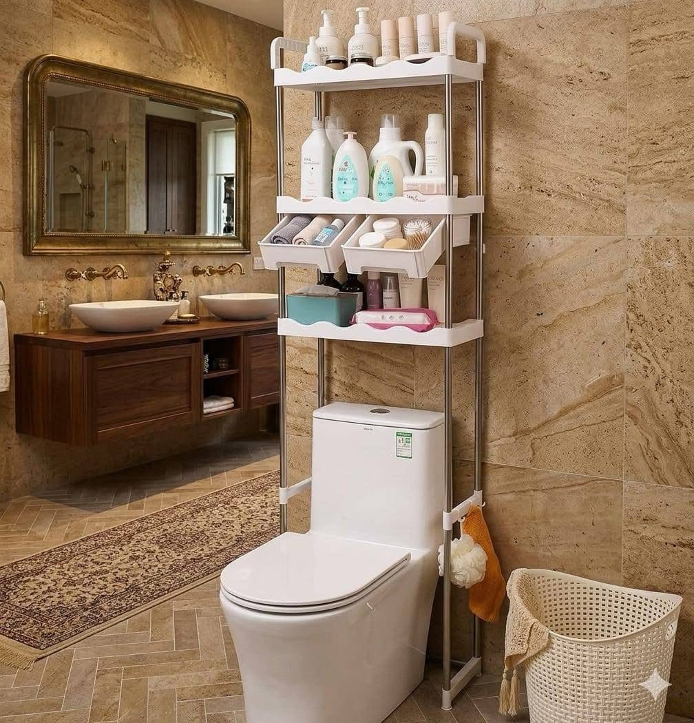 đ ĂtagĂšre de rangement pour salle de bain â Multi-niveau Ave tiroir â Image 2