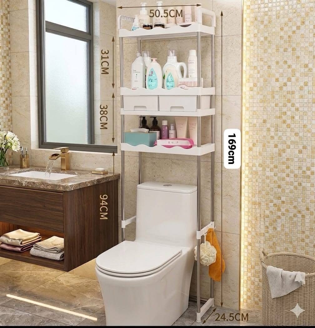 đ ĂtagĂšre de rangement pour salle de bain â Multi-niveau Ave tiroir â Image 4