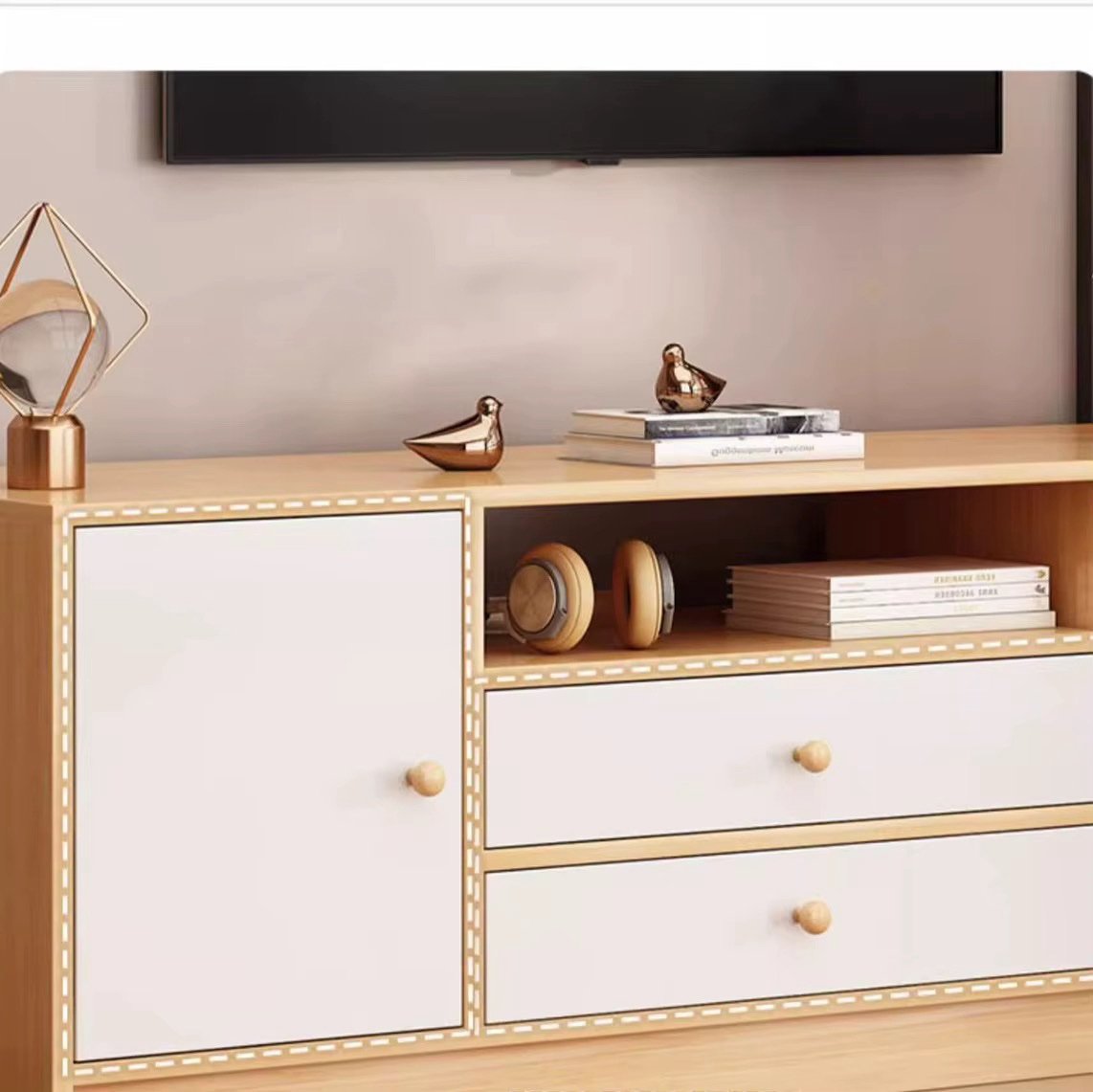 🛋️ MEUBLE TV MODERNE AVEC RANGEMENT AVEC TIROIR – Image 2