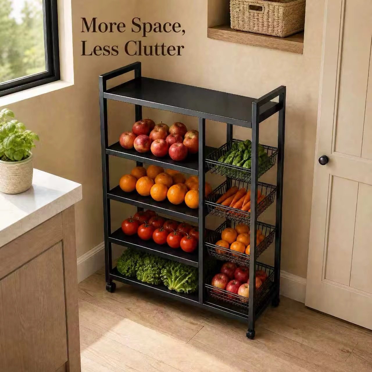 Étagère de rangement multifonction à roulettes – Image 5
