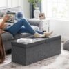 Pouf de rangement 3 places original