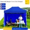 Tente bâche démontable 3M sur 3M bleu