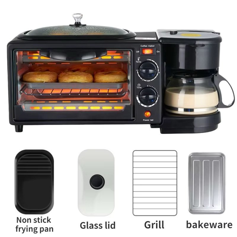 🍳 Machine 3-en-1 : Four + Cafetière + Plaque chauffante best quality – Image 2