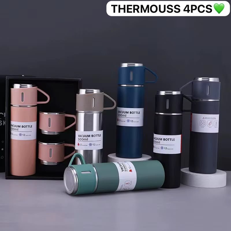 🖤 THERMOSS 4 PCS – Élégance & Praticité 💚