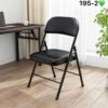 🪑 CHAISE PLIANTE NOIRE – MODÈLE 195-2