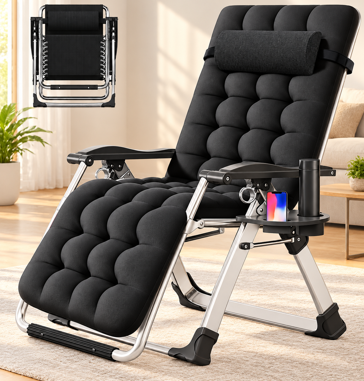 🪑 FAUTEUIL PLIABLE GRAND CONFORT – MODÈLE LUXE – Image 5