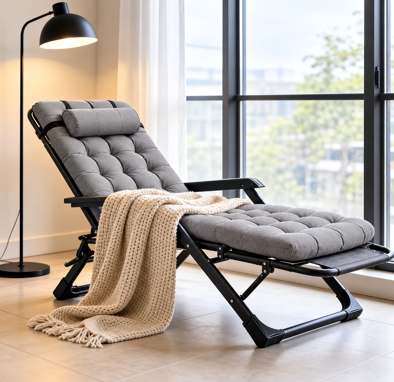 Chaise pliable RELAX INCLINABLE – CONFORT & DÉTENTE – Image 6