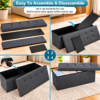 🛋️ POUF DE RANGEMENT 3 PLACES – DESIGN MODERNE