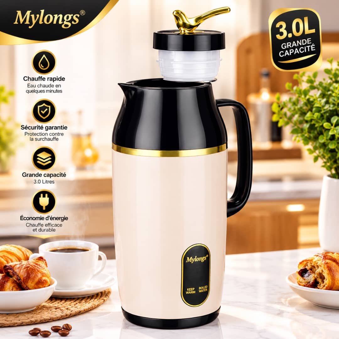 Chauf eaux plus ✨ THERMOS ÉLECTRIQUE MYLONGS 3.0 LITRES – – Image 6