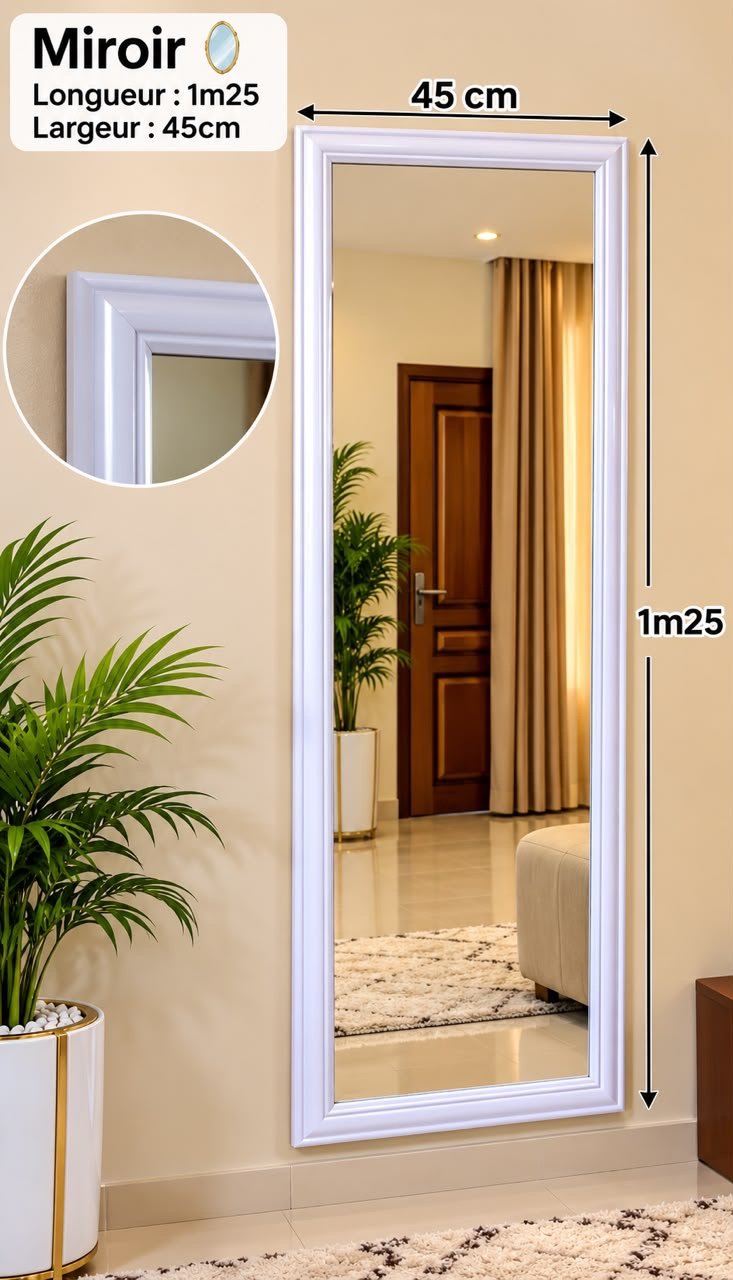 MIROIR DÉCORATIF GRAND FORMAT – – Image 4