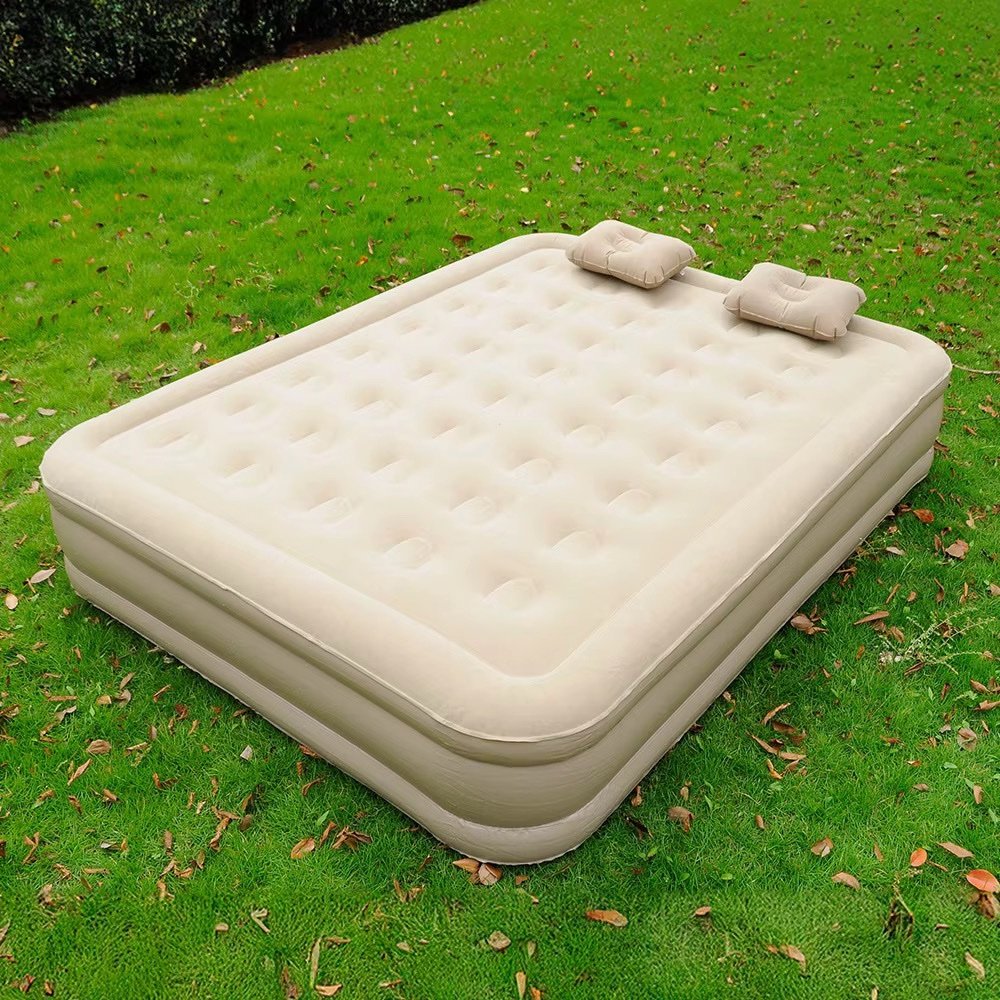 🛏️ MATELAS GONFLABLE 2 PLACES AVEC POMPE ÉLECTRIQUE INTÉGRÉE