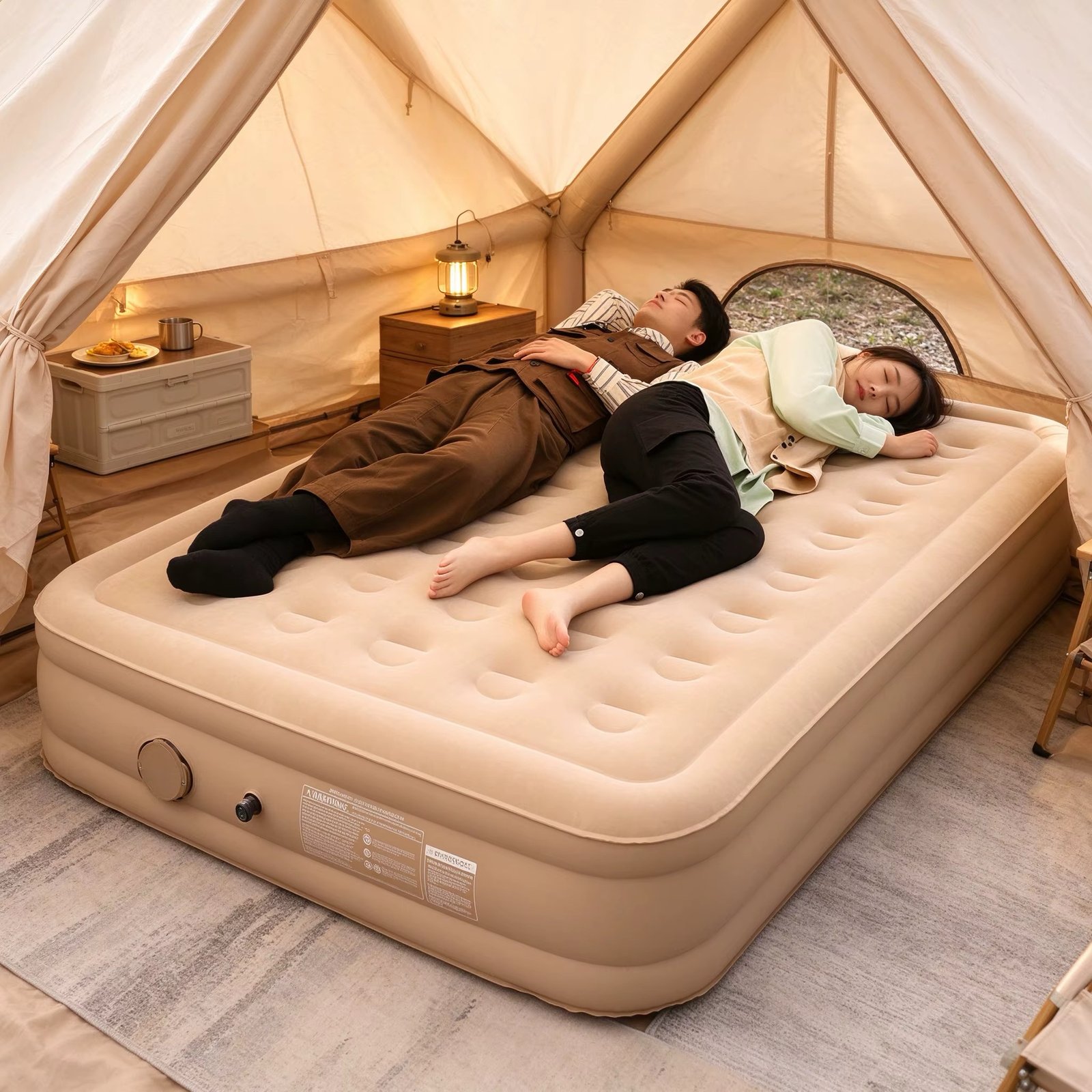 🛏️ MATELAS GONFLABLE 2 PLACES AVEC POMPE ÉLECTRIQUE INTÉGRÉE – Image 4